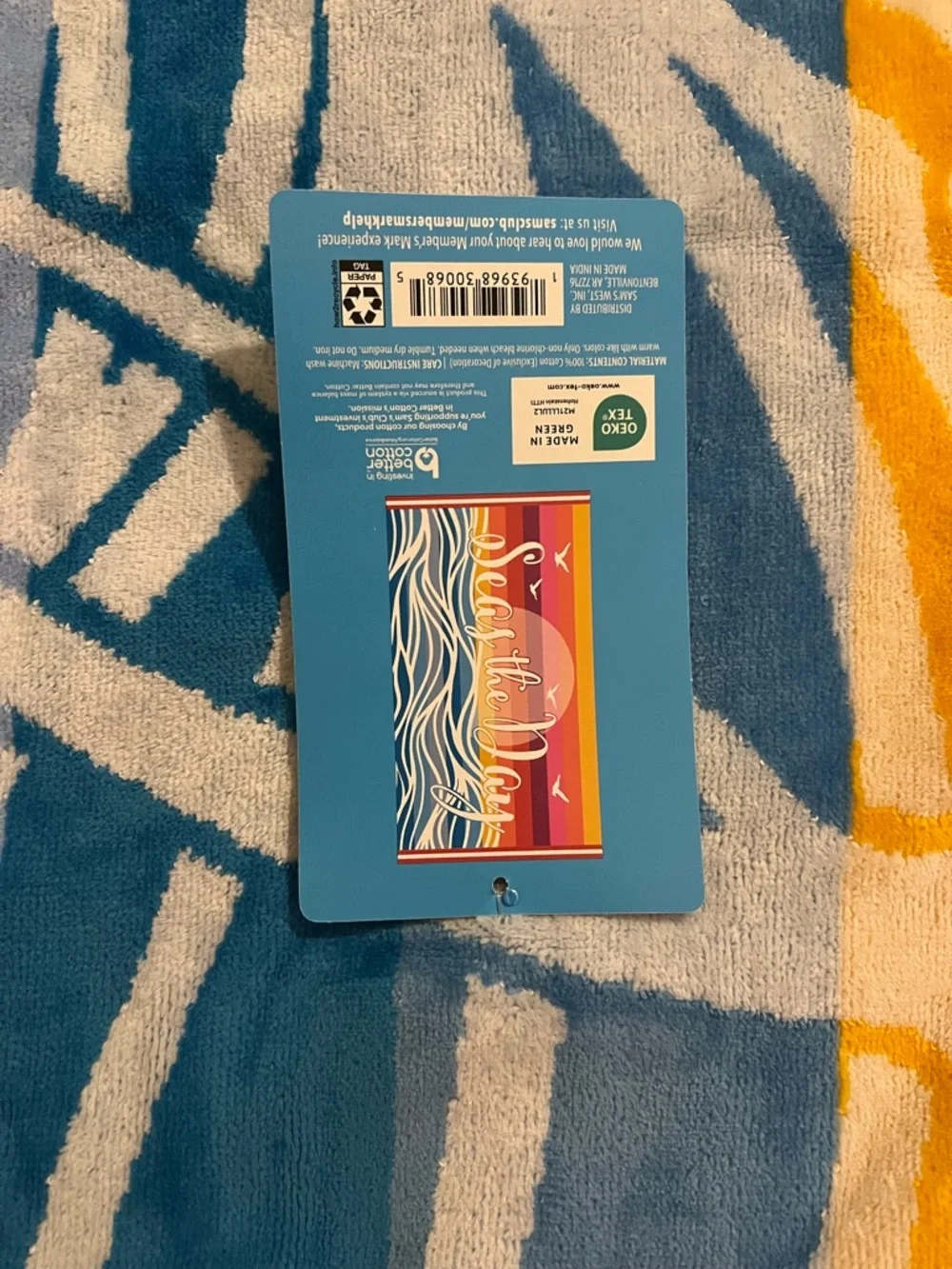 Seas The Day Oversized Beach Towel